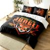 Cincinnati Bengals 3pc Duvet Cover Set Simple Modern Bedding Set Wrinkle Resistant Soft Fabric All Season Use a Perfect Gift