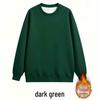 Unisex Heavyweight Cotton Crew Neck Sweatshirt - Minimalist Japanese Style