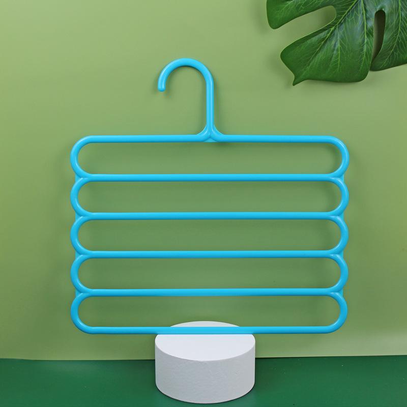 Anti-slip Multi-layer Pants Rack Wardrobe 5-layer Pants HangerScarf RackSilk Scarf and Tie Hanging Rack