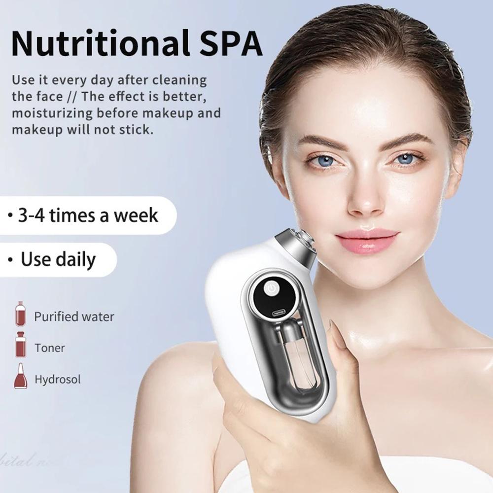 NOWY Nawilżający Mgiełka do Twarzy Aerograf do Twarzy Głębokie Oczyszczanie Wtryskiwacz Tlenu Bezprzewodowy Kompresor Aerografu