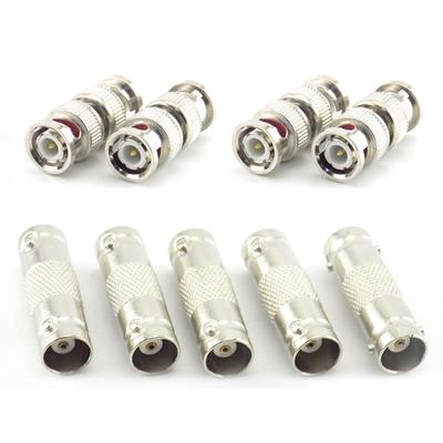 2pcs CCTV BNC Female TO Female F Jack Cable Connector BNC Male TO Male Coupler Adapter Q9 Cable M To M Plug