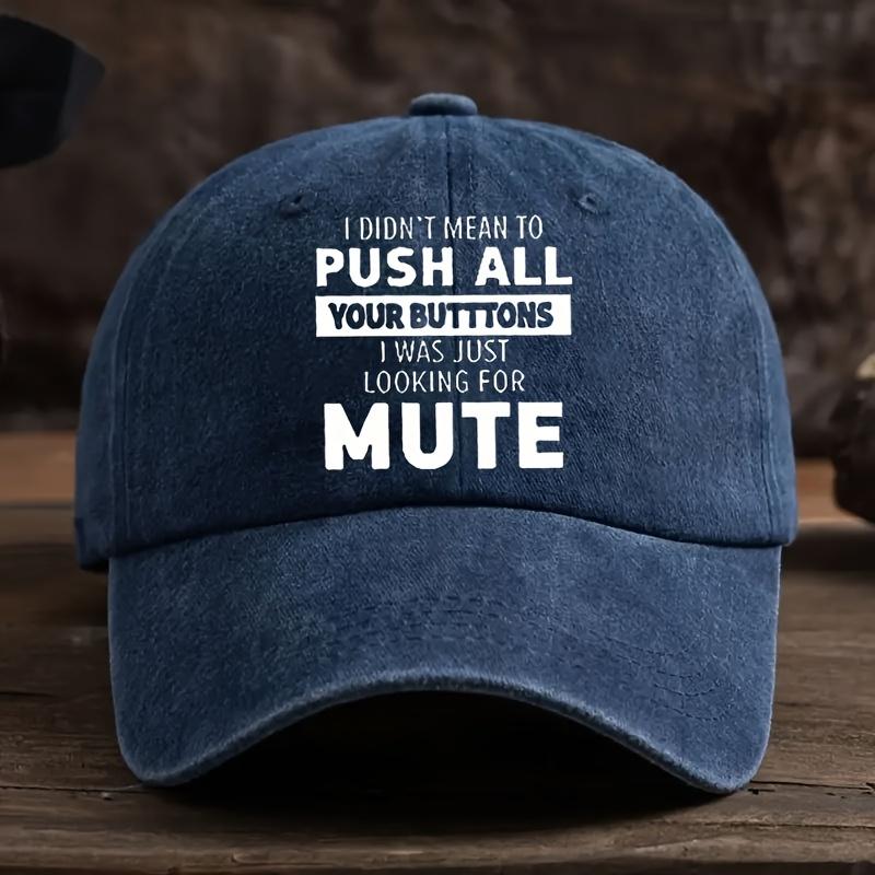 

Fun Retro Baseball Cap, Lightweight and Adjustable Humorous Printed Cap, Suitable for Outdoor Sports, Hiking and Camping темно-синий
