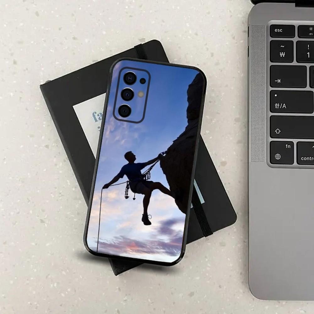 Rock Climbing Phone Case For Samsung S24,S21,S22,S23,S30,Ultra,S20,Plus,Fe,Lite,Note,10,9,5G Black Soft Cover