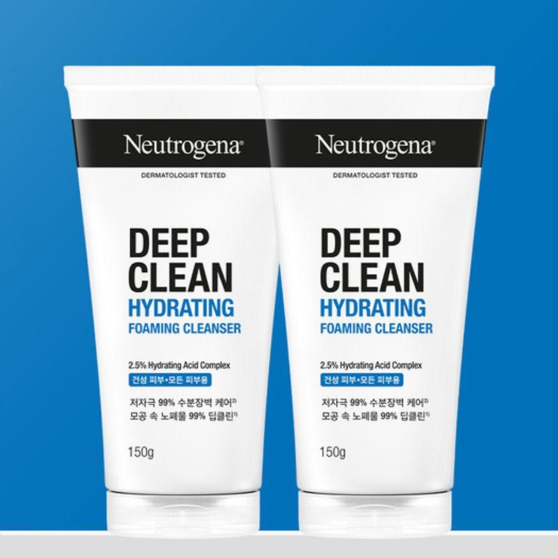 

Neutrogena Deep Clean Увлажняющая пенка для умывания 150гx2