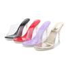 stiletto women's shoes summer crystal heel fluorescent high heels