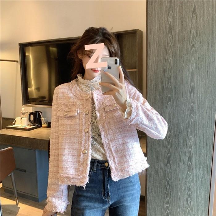 Women's French Noble Bouclé Slimming Cardigan Jacket - 2026 Spring/Autumn Collection