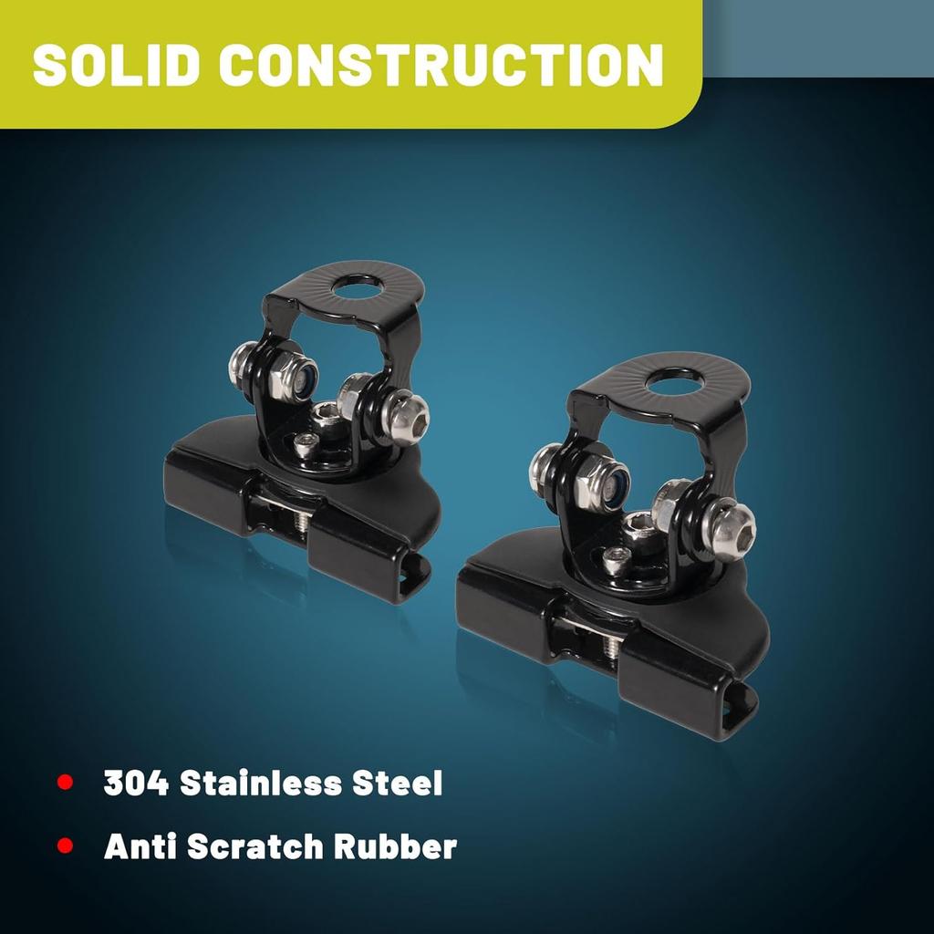 LED Light Bar Mounting Bracket 2PCS Universal Adjustable Pillar Hood Work Lamp Mount Non-Destructive Fixing Ditch Light Brackets Bumper Mount For