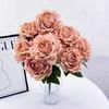 Rose Bridal Wedding Decor Artificial Silk Flower Bouquet For Home Stage Events