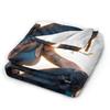 Tomb-Raider Lara Croft Blanket Cover Fleece Survival Video Game Warm Throw Blanket for Sofa Couch Quilt Multi-function