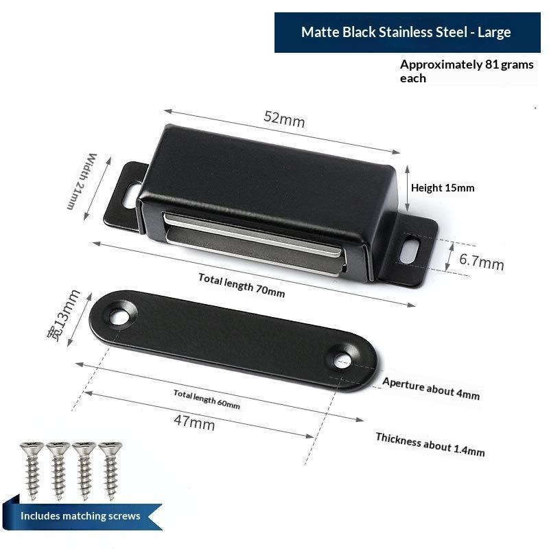 Magnetický dveřní zarážecí mechanismus Silné odolné magnetky do skříně Kuchyňské skříňky Zarážky Magnetické západky Nerezová ocel Pro dveře skříně