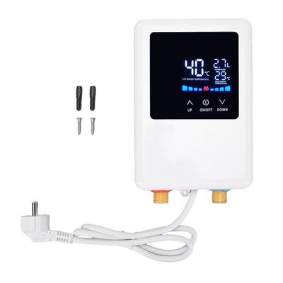 Warmwasserbereiter 3000W Frequenzumwandlung Thermostat LCD Digitalanzeige Touchscreen Warmwasserbereiter für Küche Badezimmer
