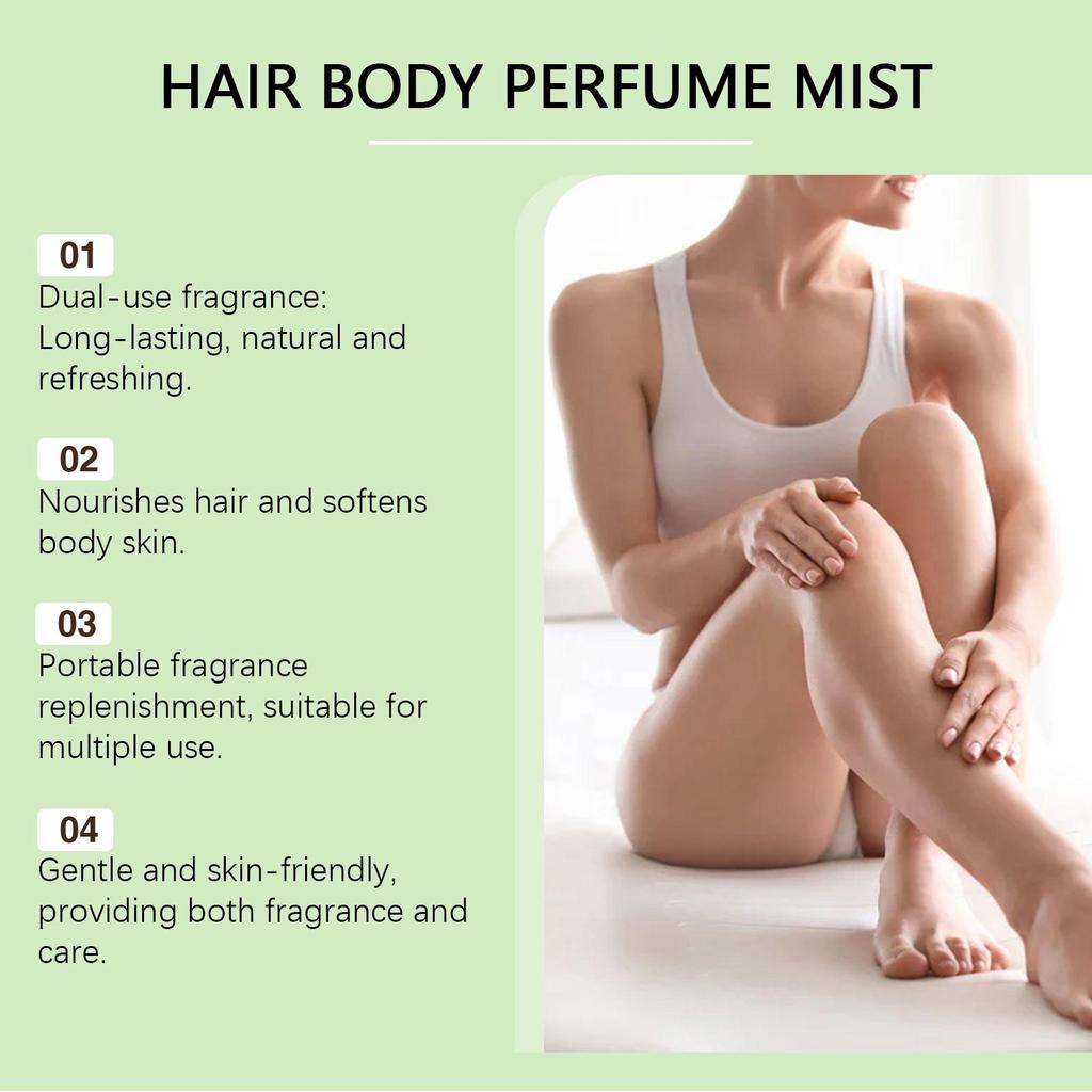 Body Hair Perfume Spray With Jasmine Scent Nourishes And Softens Skin Leaves A Lasting Fragrance Portable Fragrance Moisturizing