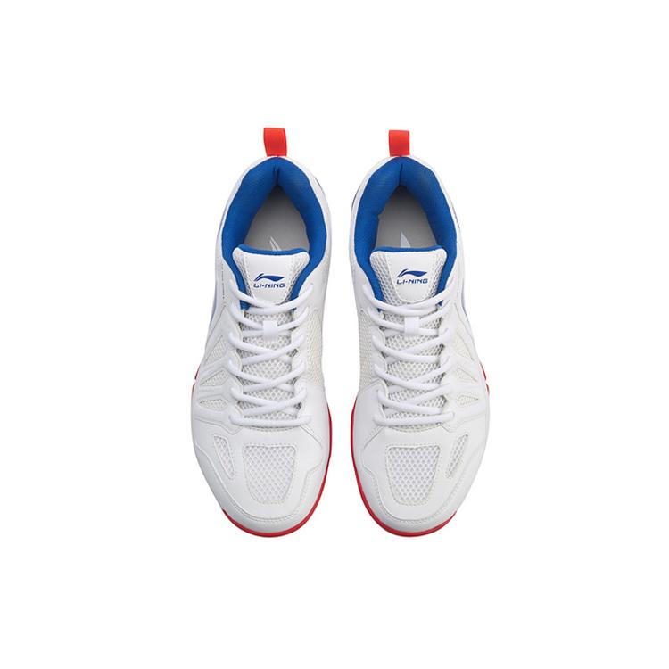 Li Ning Ace Textile, Synthetic Leather Cushioning Slip Resistant Abrasion Resistant Breathable Low Top Badminton Shoes AYTP011-3