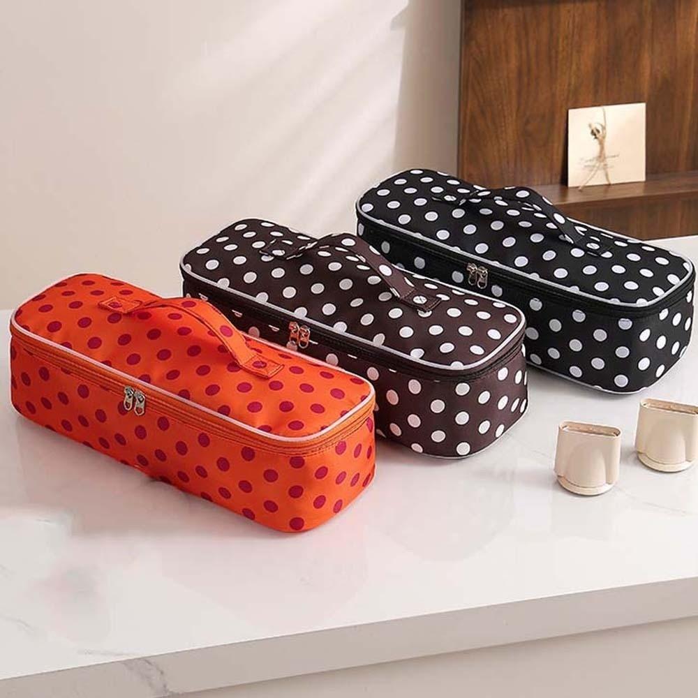 Handbag Blow Dryer Pouch Quilted Cotton Curling Iron Organizer Hair Dryer Bag Bathroom Storage