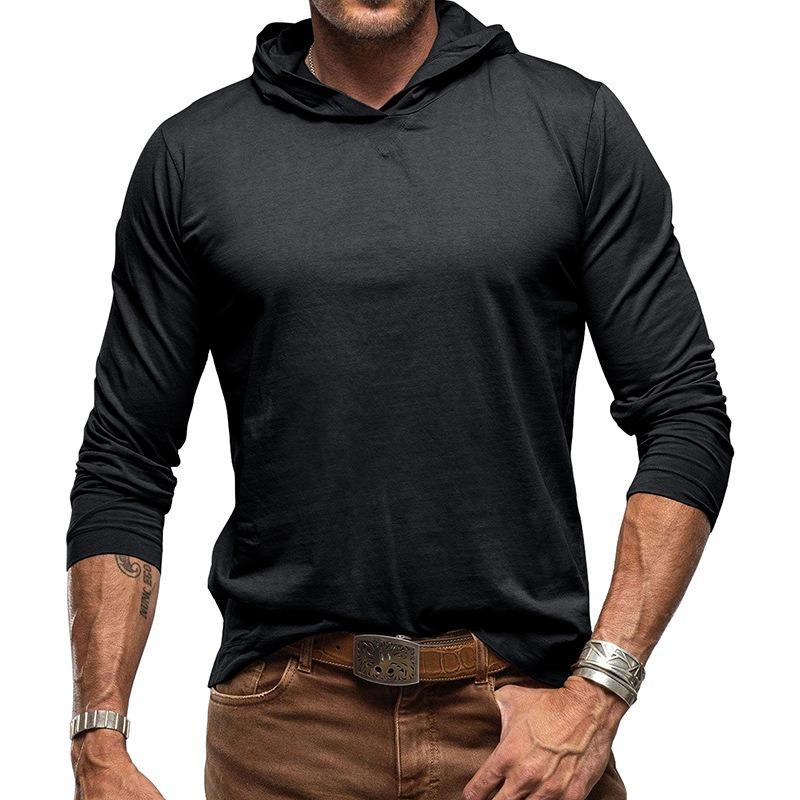 Sports Mens Shirts Long Sleeve T-Shirt Outdoor Hoodie Tops Casual Sweatshirts