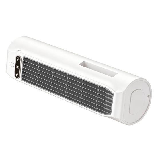 Ventilador de Ar Condicionado Portátil com Suporte para Telefone Embutido, Ventilador Vertical Plano de Parede com 3 Modos, Carregamento USB, Dispositivo de Resfriamento Silencioso Sem Lâminas para