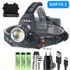 Rechargeable XHP70.2/XHP50 LED Headlamp Waterproof Head Light Fishing Searching Camping Headtorch Zoom Lantern Use 18650 Battery