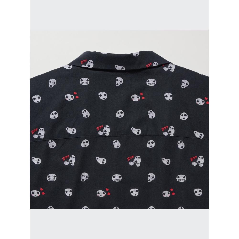 Uniqlo Studio Ghibli Open Collar Shirt  Short Sleeve  C