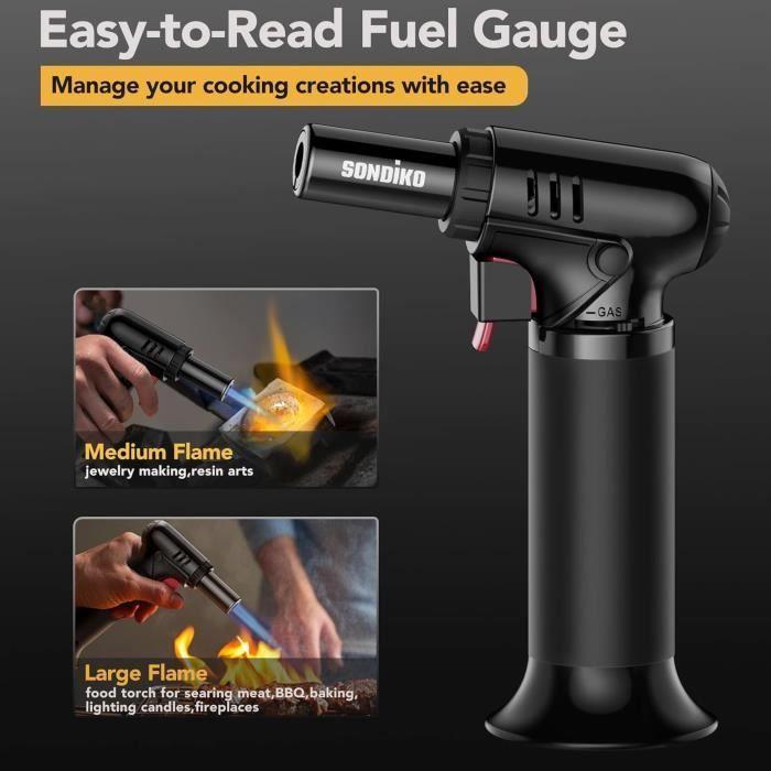 Sondiko Kitchen Torch, S907 with Fuel Gauge
