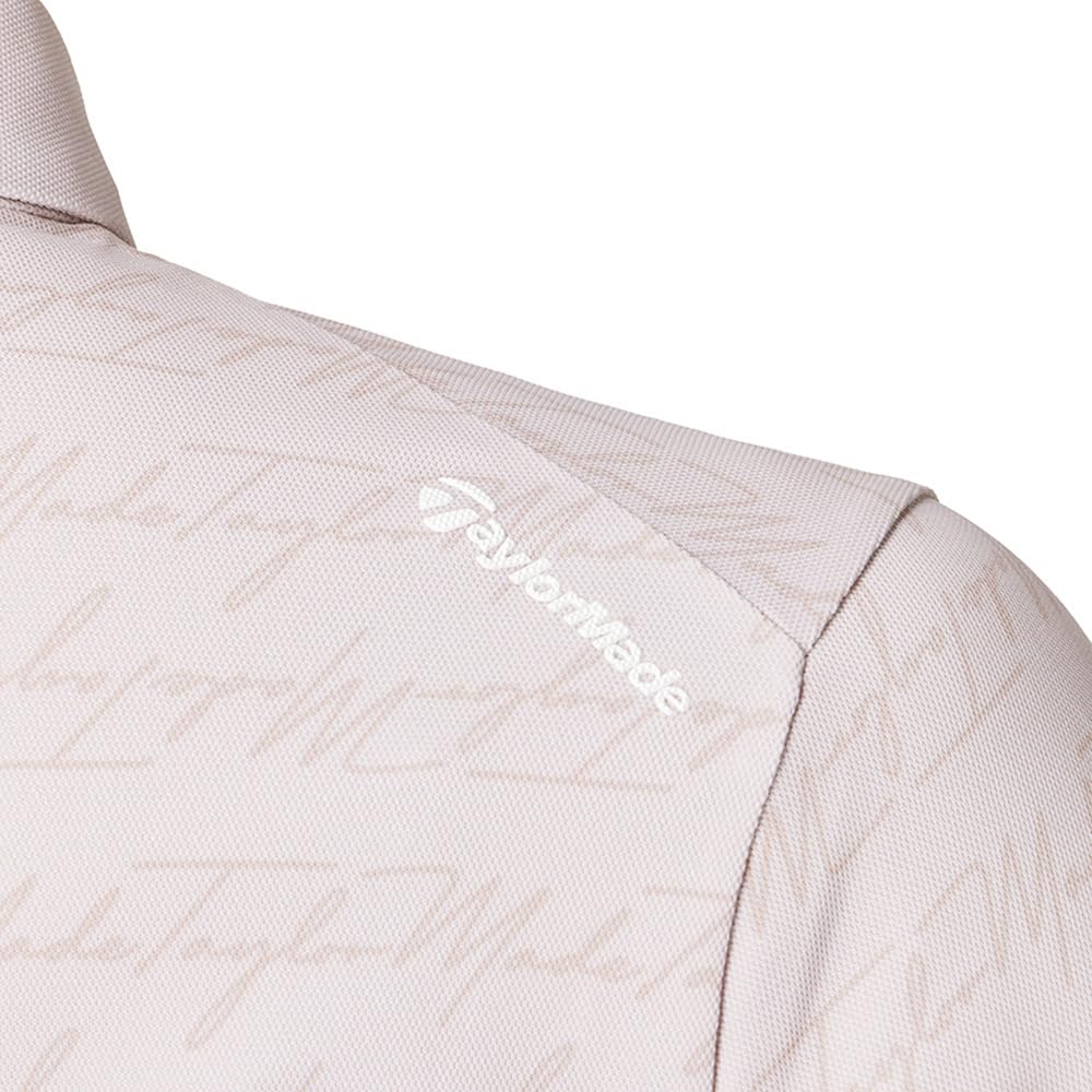TaylorMade Logo Striped S/S Polo Shirt, Light Pink, Size Small, Women's, 2025SS UN669