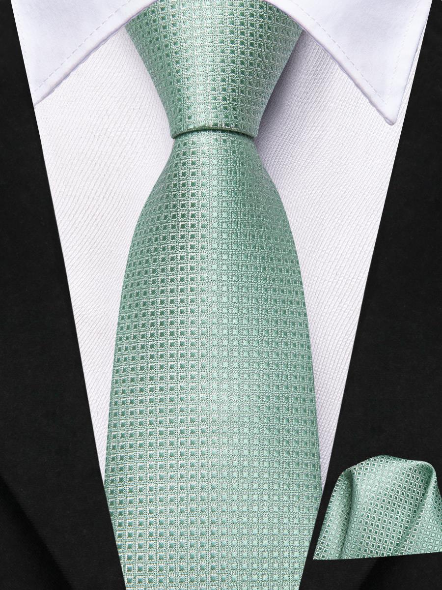 

Hi-Tie Boy Girl Sage Green Solid Paisley Tie For Children Handky Child Necktie 120CM Long 6CM Wide Student Kids Uniform Tie