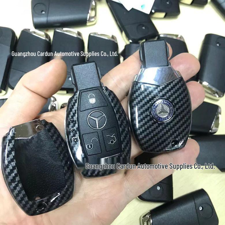 Ford Car Key Case for Mondeo, Focus, Mustang, Explorer, F150, Territory - Carbon Fiber Pattern Shell