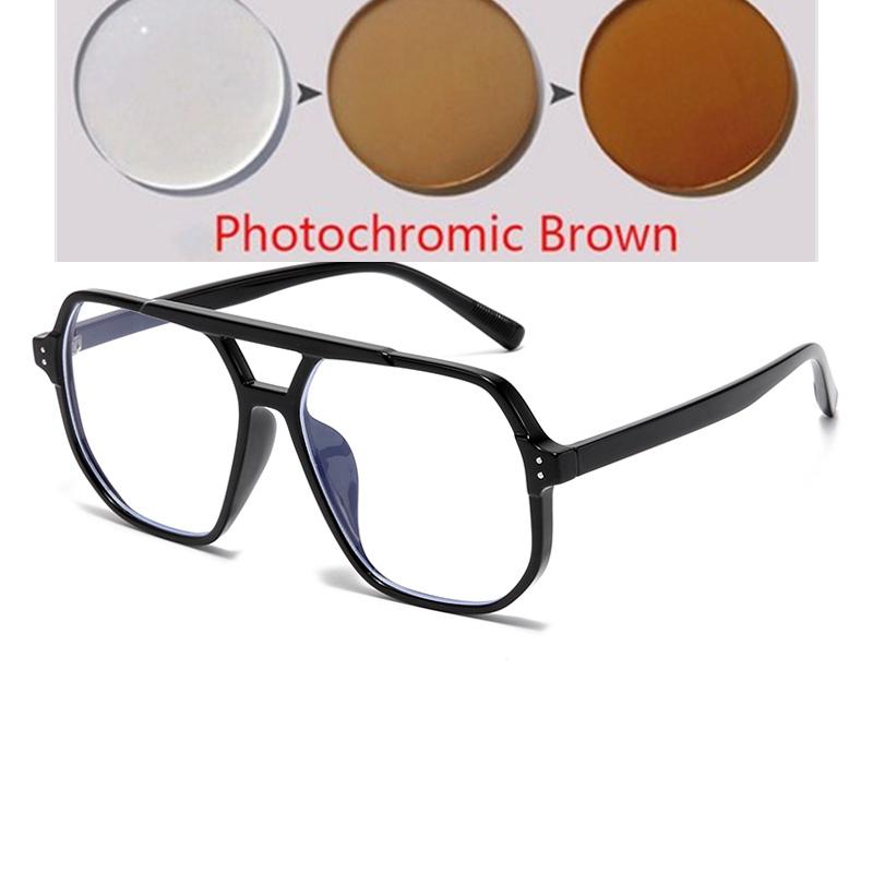 Feminine Polygon Anti Blue Rays Optical Myopia Eyeglasses  Student Nearsighted Glasses For Women Diopter 0 -0.5 -0.75 To -6