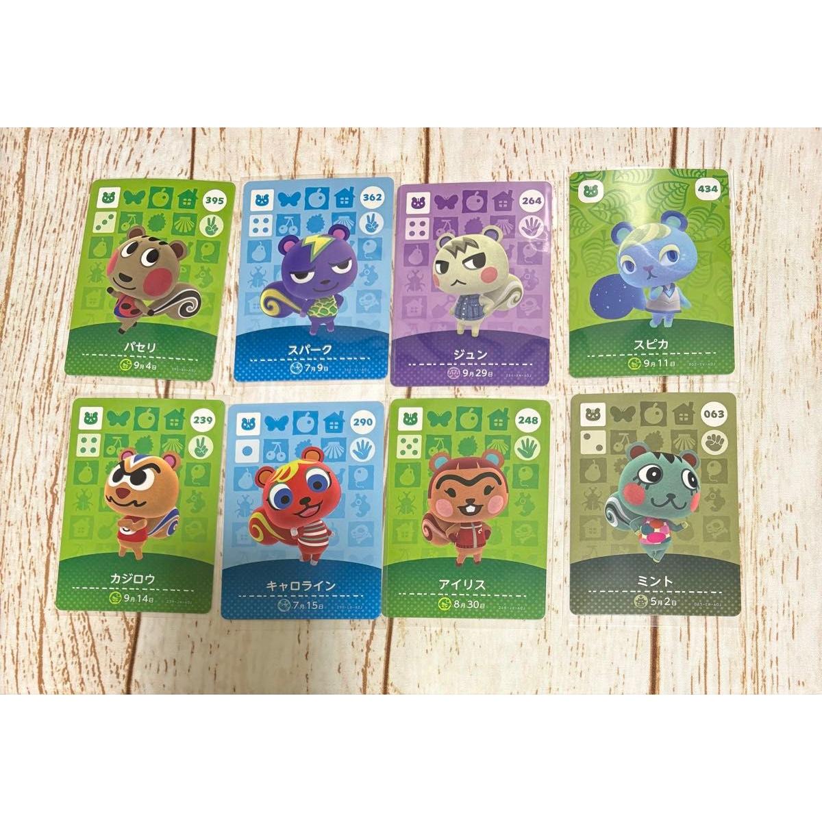Использованная карта amiibo Белки карта amiibo Animal Crossing Animal Crossing Spark Jun Spica Mint и т.д. amiibo