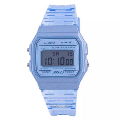 Youth Blue Resin Digital F-91WS-2 F91WS-2 Unisex Watch