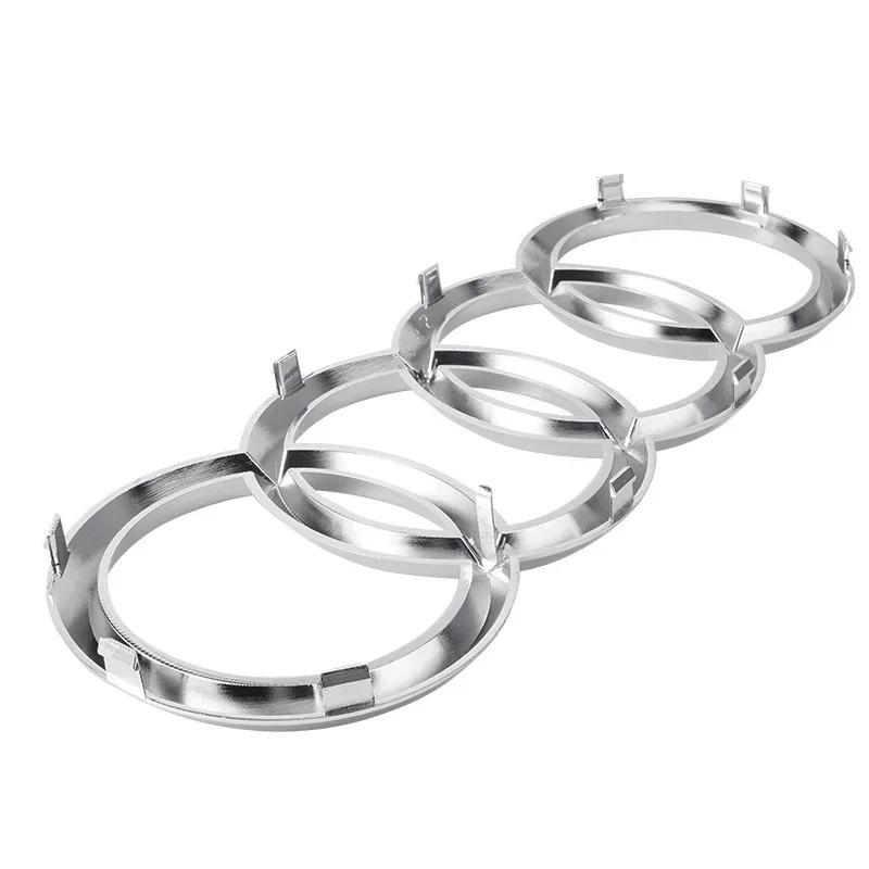 Car Logo Badge Car Front Grille Rear Trunk 4Ring Emblem For Q2 A1 A3 A4 A5 A6 A7 S3 S4 S5 S6 RS3 RS4 RS5 RS6 Q3 Q5 Q7 AQ6a5