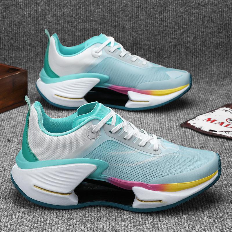 Jueying 3rd Generation Carbon Plate Middle School Student Running Shoes Hollow Shock Absorption Rebound Anti-slip Marathon Racing Shoes