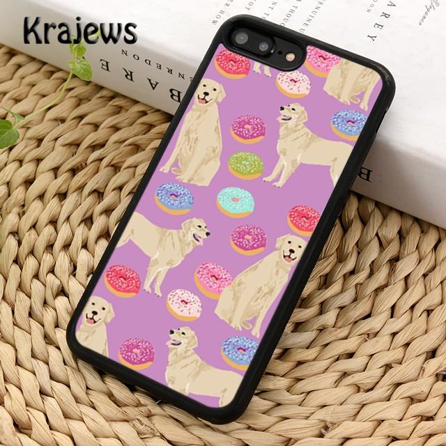 Krajews Cartoon Golden Retriever Dog Phone Case Cover For iPhone 14 5 SE 6s 7 8 Plus XR XS 11 12 13 Pro Max Samsung S21 S22 Plus