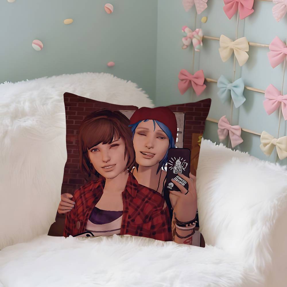 Cool Game LLife Is Strange Pillow Case Throw Pillow Cover Nordic Vintage Style Cushion Covers Home Living Room Sofa Couch Seat