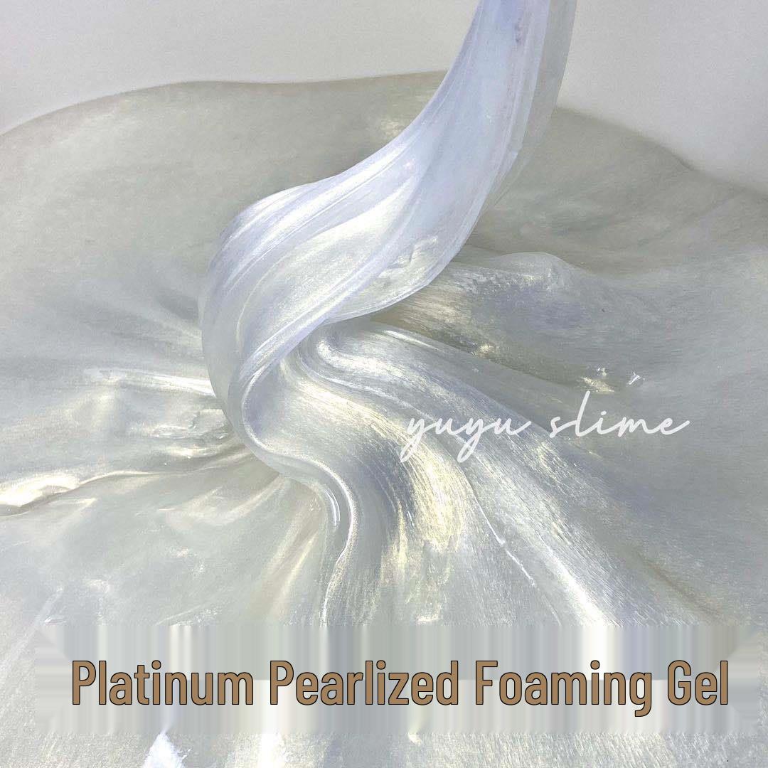 Gold Pearl Transparent Slime Set - Imitation Liquid Glass Bubbly Glue for Girls