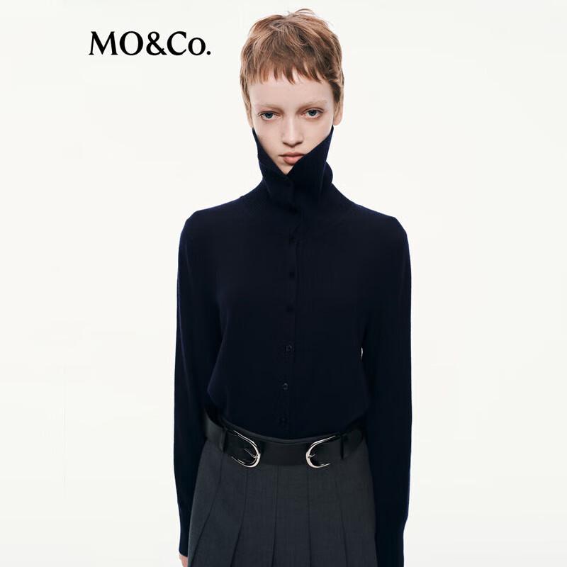 

MO&Co. Женский вязаный кардиган из шерсти и кашемира с матросским воротником XS