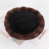 New Winter Men Luxury Real Mink Fur Hat Natural Warm Mink Fur Cap Russian Male Outdoor Genuine Real Mink Fur Fedoras Hats