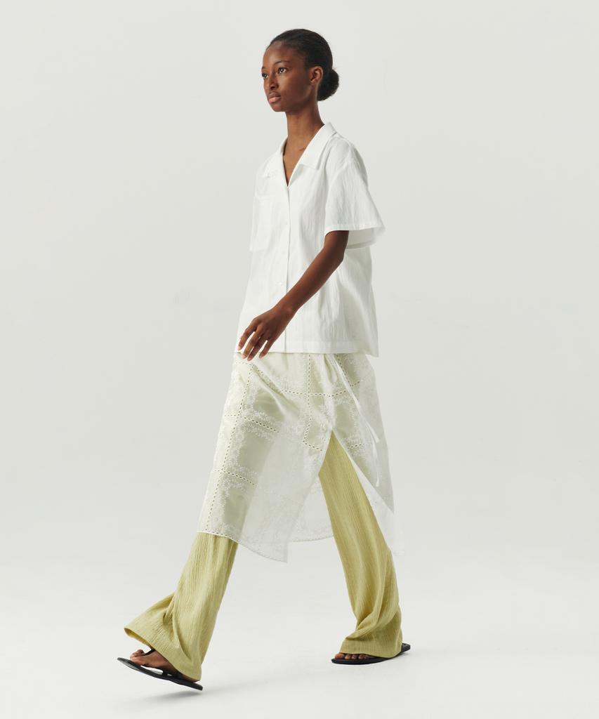 Leuba Layered Slim Boots Cut Pants - Avocado