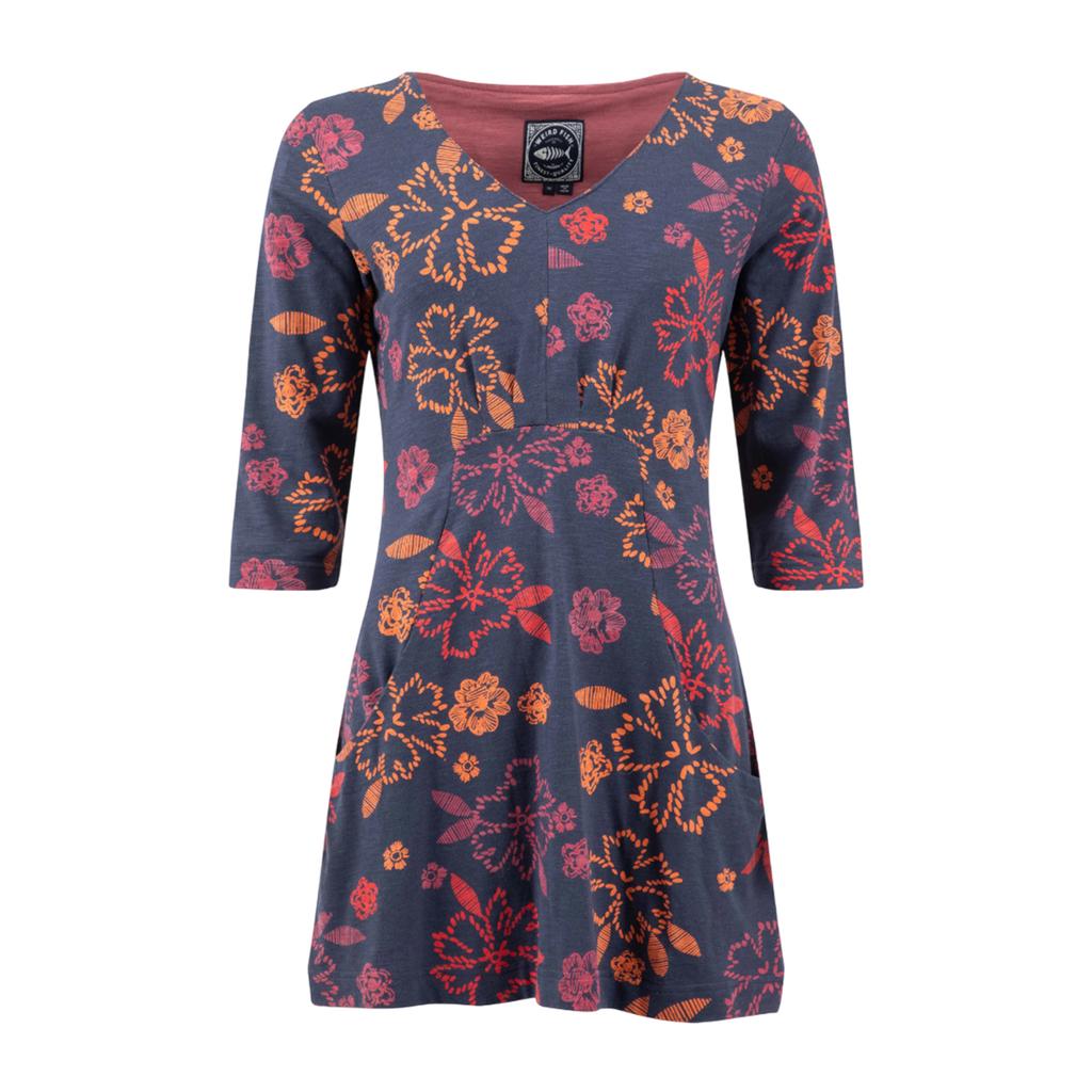 Weird Fish Womens/Ladies Arielle Printed Jersey 3/4 Sleeve Tunic Top