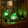 Desktop Night Light for Bedroom Halloween Witch Tabletop Lamp, Gothic with Broom & Lantern, Retro Style Desk Lamp USB Powered Spooky Ambient