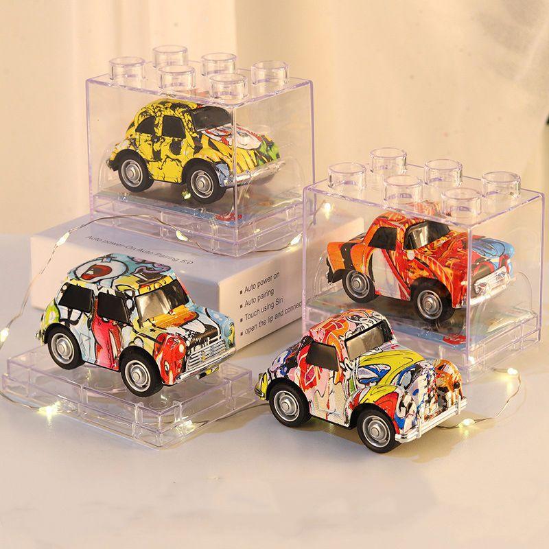 

Mini Graffiti Alloy Toy Car Set Perfect Gift For Kids 4pcsGraffiti