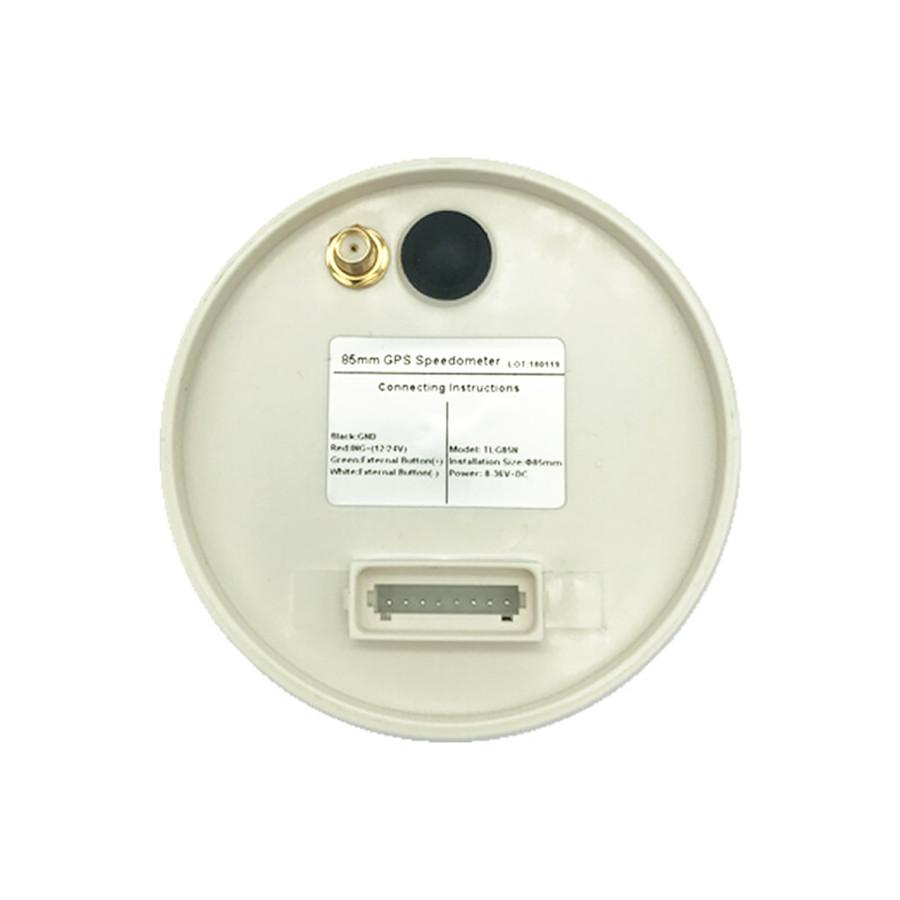 Speedomètre GPS de moto 3 3/8" 85mm Compteur kilométrique 200 km/h Alarme sonore de survitesse