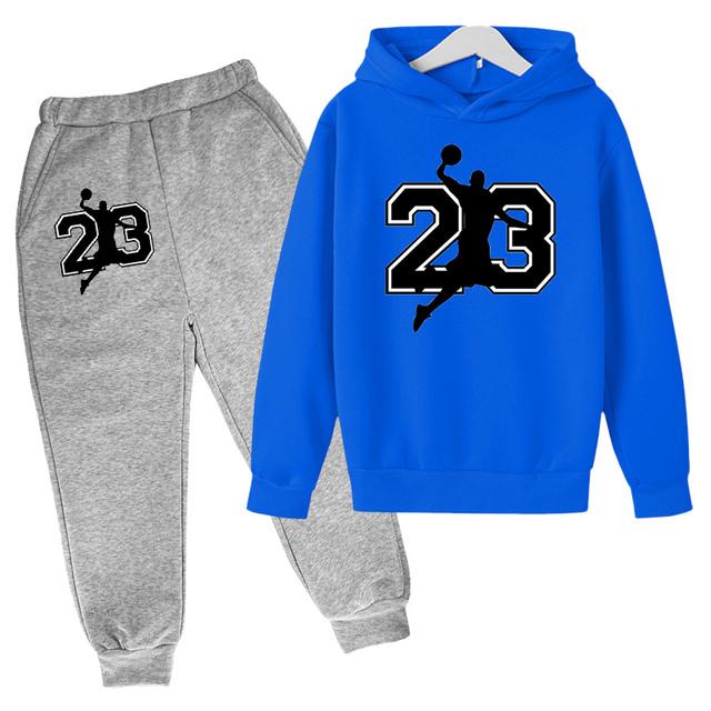 Basketball 23 Hoodie Sports Suit Spring and Autumn Children's