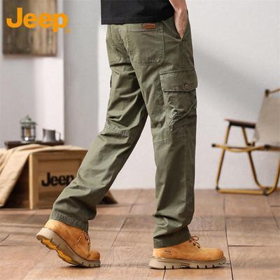 Men's Autumn/Winter Casual Straight Leg Cotton Cargo Pants