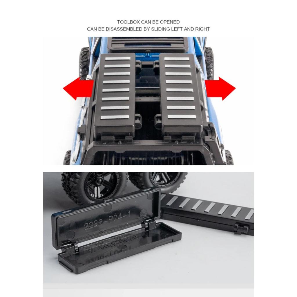 1/32 Dodge RAM 1500 TRX 6X6 Tyrannosaurus Rex Picku Alloy Car Model Sound and Light Children's Toy Collectibles Birthday Gift