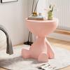 Kreativer Couchtisch Creme Couchtisch Sofa Creme Stil Wohnzimmer Sofa Kunststoff Beistelltisch beweglicher runder Tisch Ecke