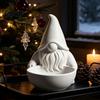 Faceless Dwarf Ornament 3D Printed Gnome Candy Bowl, Nordic Dish, Decorative Christmas Table Decor Tabletop Key Bowl for Tiered Tray, Mantel, Creative