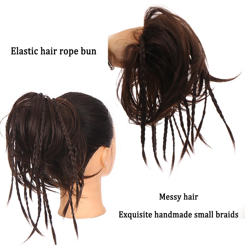 Chignon con trecce sintetiche disordinate e chignon con piccoli elastici  per capelli intrecciati, avvolgono l'estensione della coda di cavallo per  le donne naturali – acquista a prezzi convenienti sul marketplace Joom, image size:960x960