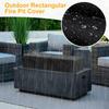 Fire Pit Cover Square Waterproof Oxford Square Fire Pit Cover Protector Dustproof For All Weather Farm Camping Outside Cooking