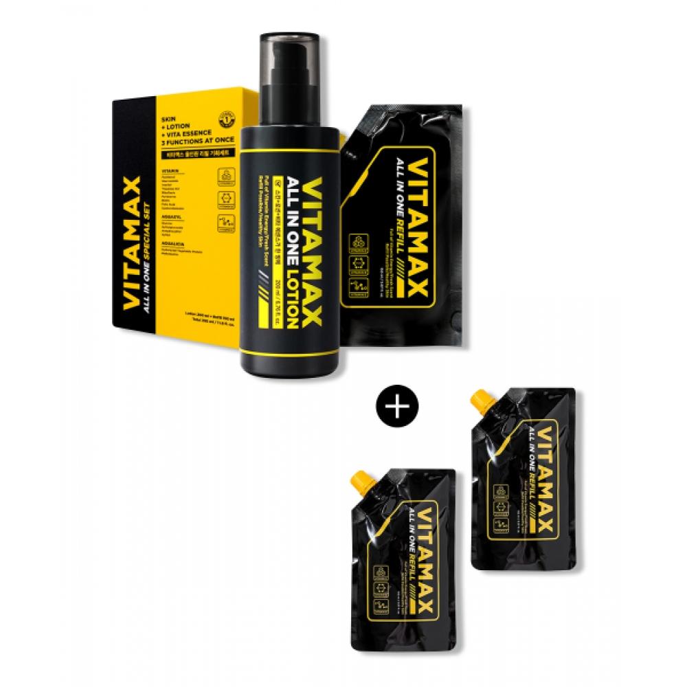 

Mip Vitamax All In One Lotion Set + Refill X2 200ml + 150ml X3 NONE
