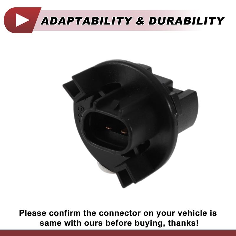 X Autohaux 1 Pc Headlight Light Socket for Nissan Maxima 05-07 No.262439B907 Lamp Bulb Connector 2 Pin